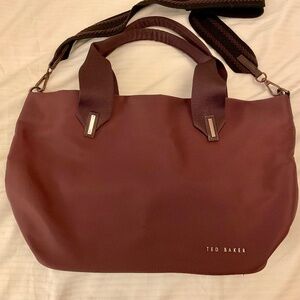 Ted Baker Maroon Nylon Bag